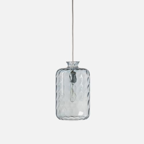 Pillar  Pendant lamp Topaz blue Dimples