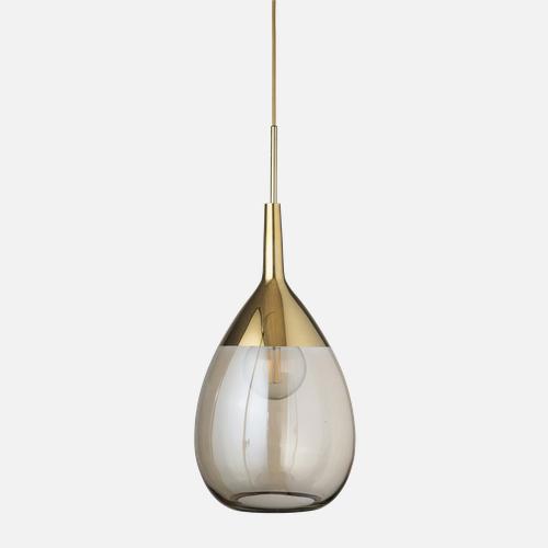 Lute Pendant lamp XL Golden smoke Gold