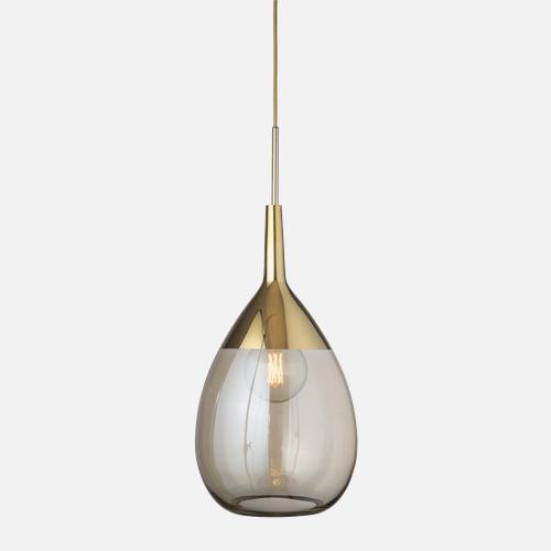 Lute Pendant lamp XL Golden smoke Gold