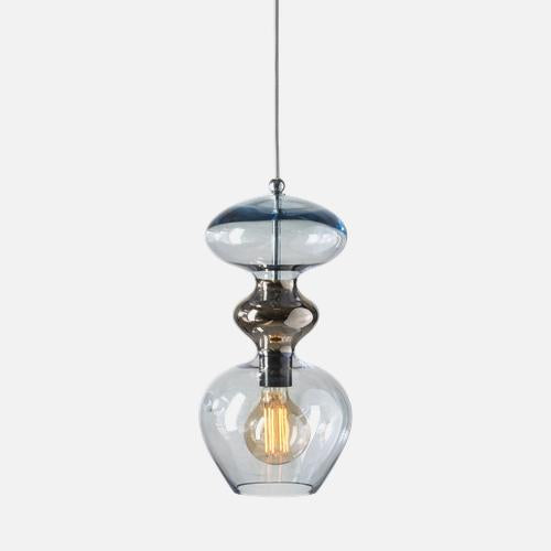 Futura   Pendant lamp M Topaz blue Platinum
