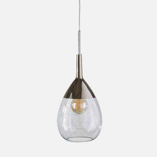 Lute Pendant lamp M Topaz blue Platinum