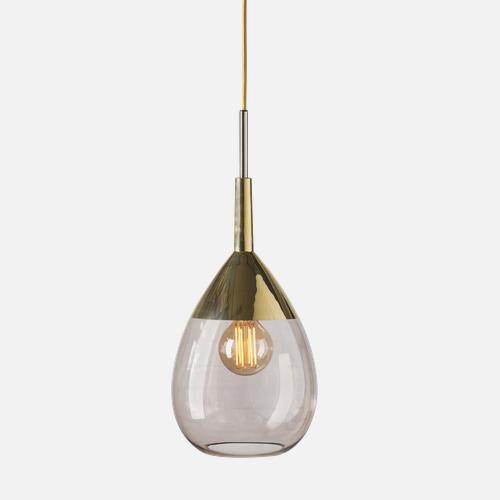 Lute Pendant lamp M Obsidian Gold