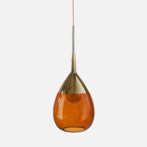 Lute Pendant lamp M Rust Gold