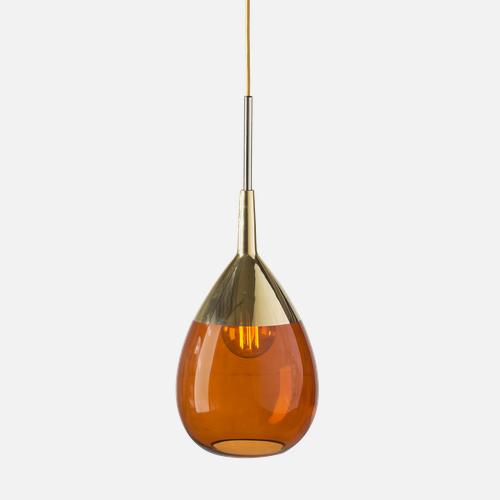 Lute Pendant lamp M Rust Gold