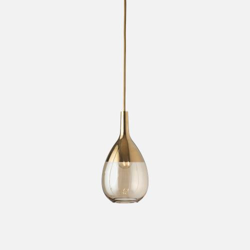 Lute Pendant lamp S Golden smoke Gold