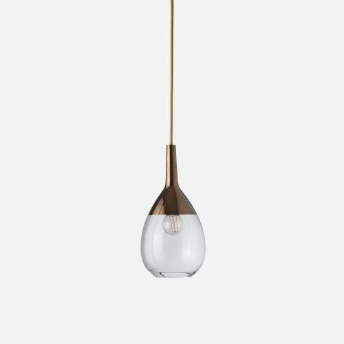 Lute Pendant lamp S Clear Copper