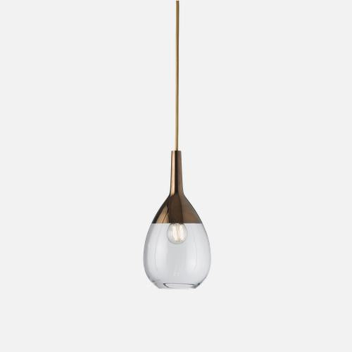 Lute Pendant lamp S Clear Copper