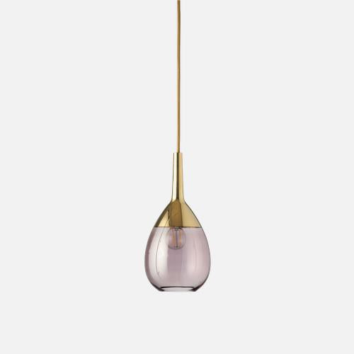 Lute Pendant lamp S Obsidian Gold