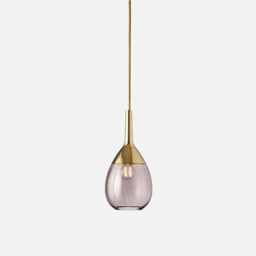 Lute Pendant lamp S Obsidian Gold