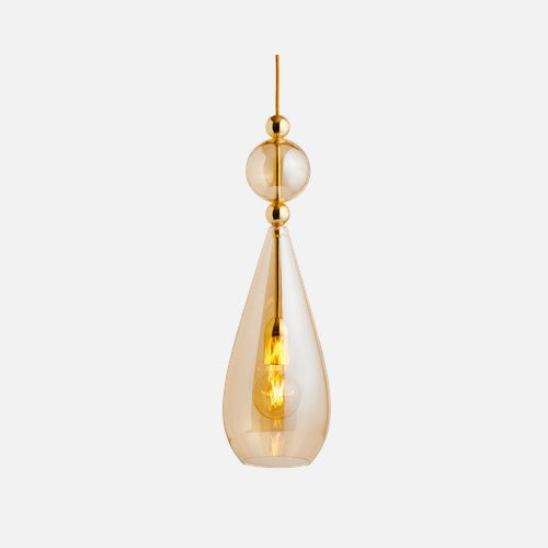 Smykke Pendant lamp L Golden smoke