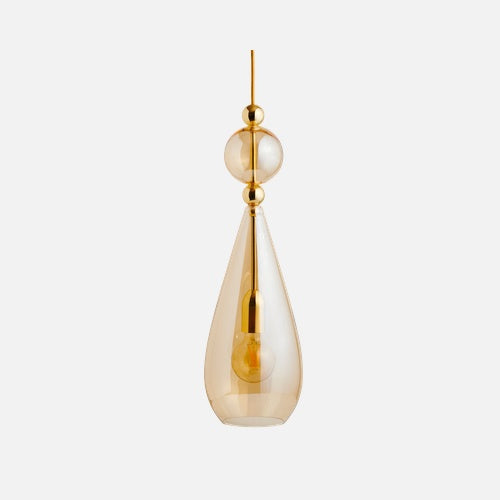 Smykke Pendant lamp L Golden smoke