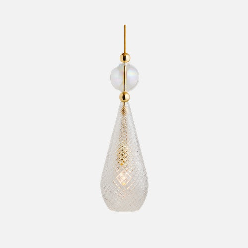 Smykke Pendant lamp L Crystal check Chameleon ball