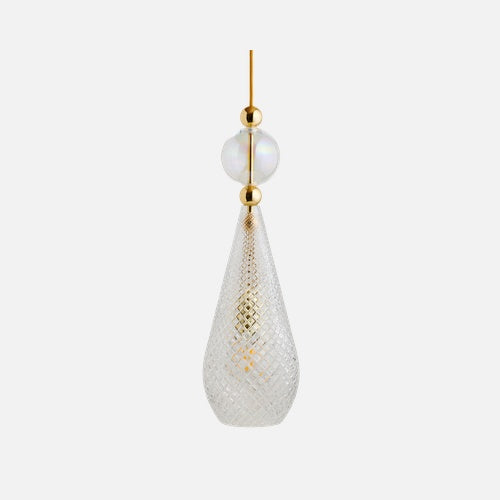 Smykke Pendant lamp L Crystal check Chameleon ball