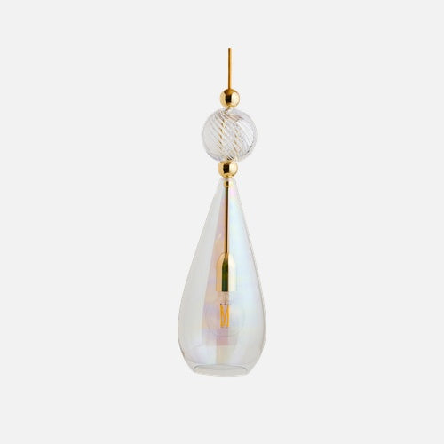Smykke Pendant lamp L Chameleon Crystal swirl ball