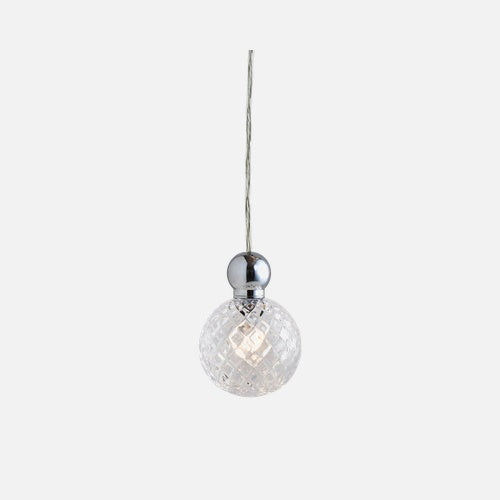 Uva Crystal pendant lamp M Small check