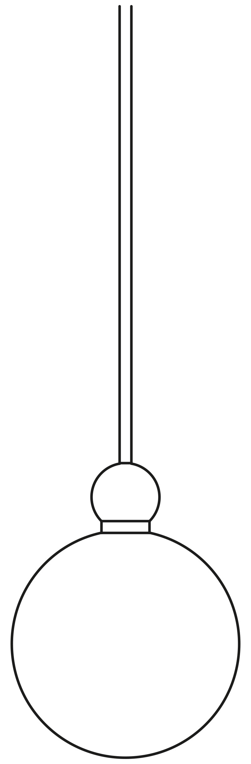 Uva Pendant lamp L Forest green