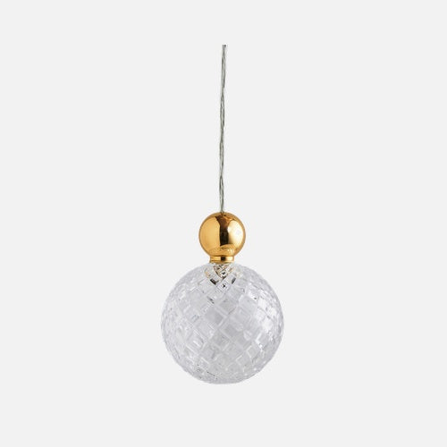 Uva Crystal pendant lamp L Small check