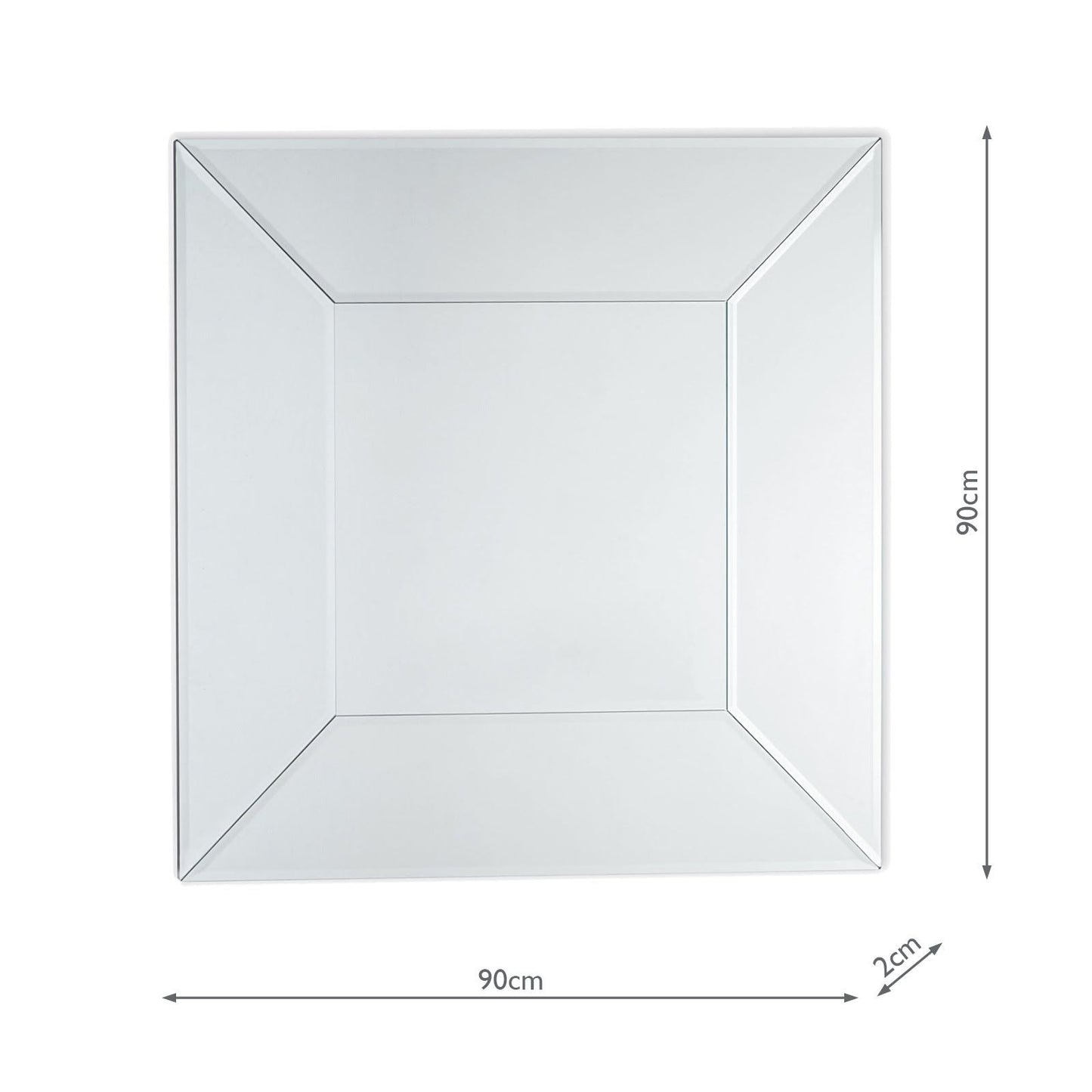 Laura Ashley Gatsby Square Mirror 90cm