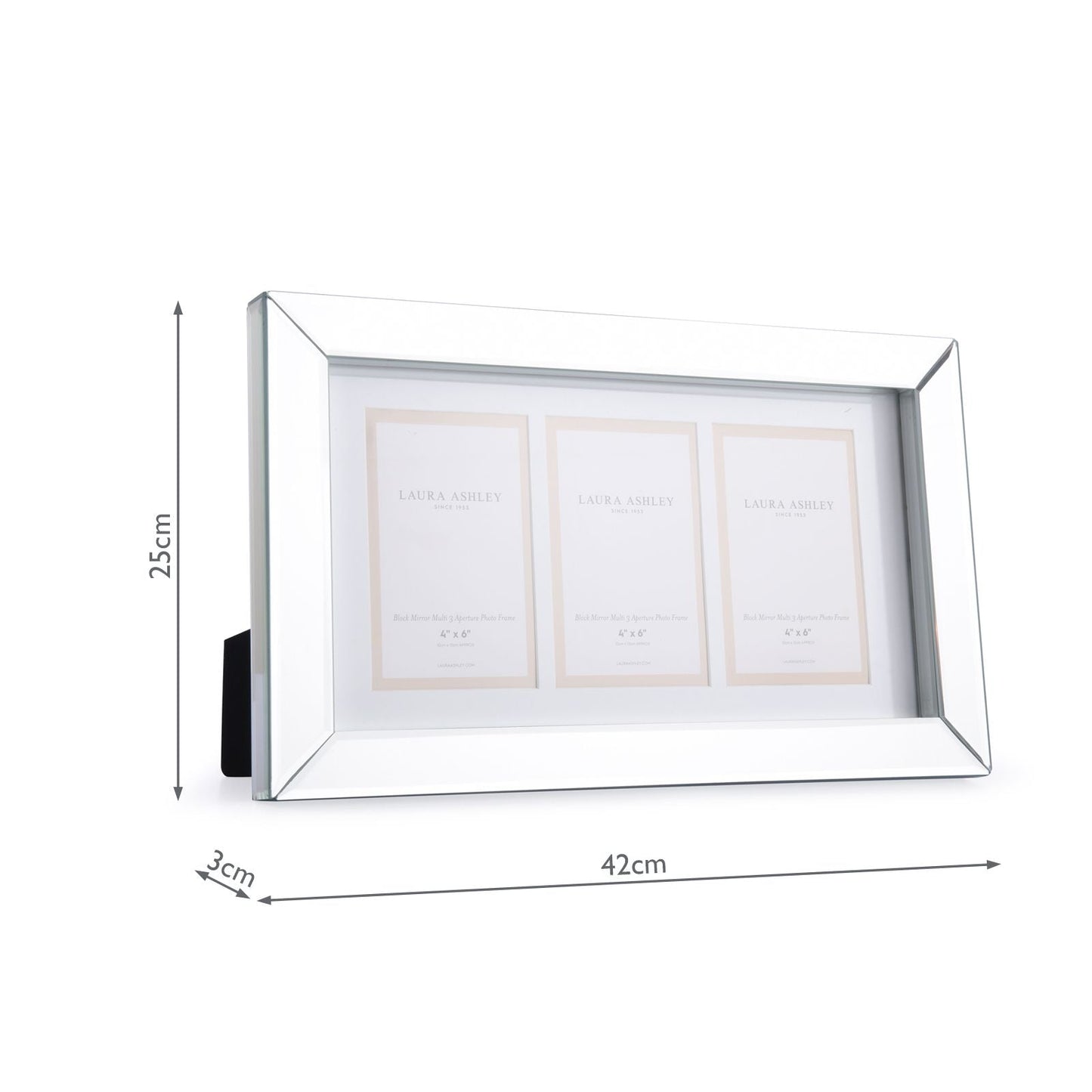 Laura Ashley Block Photo Frame 3 Aperture 6x4 inch