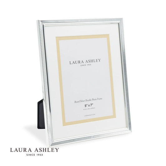 Laura Ashley Boxed Photo Frame Polished Silver 5x7 inch