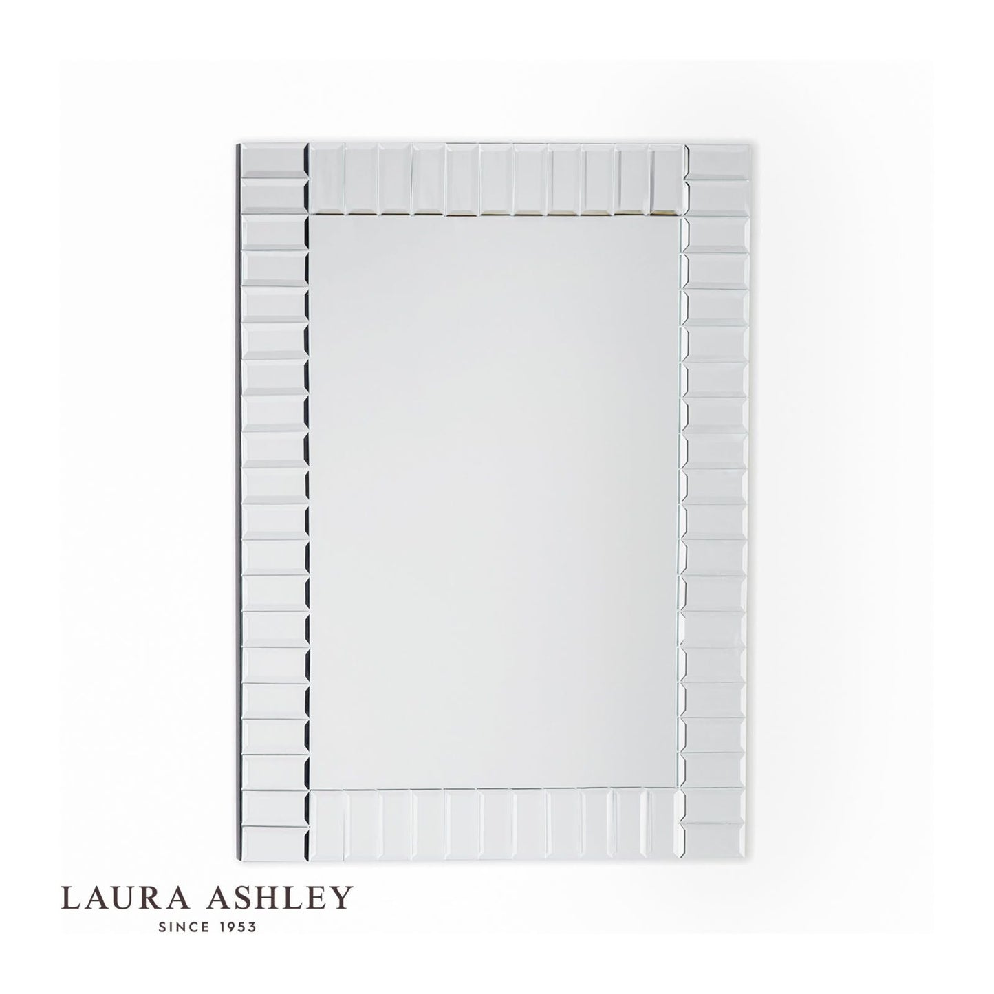 Laura Ashley Capri Small Rectangle Bevelled Mirror 60 x 45cm