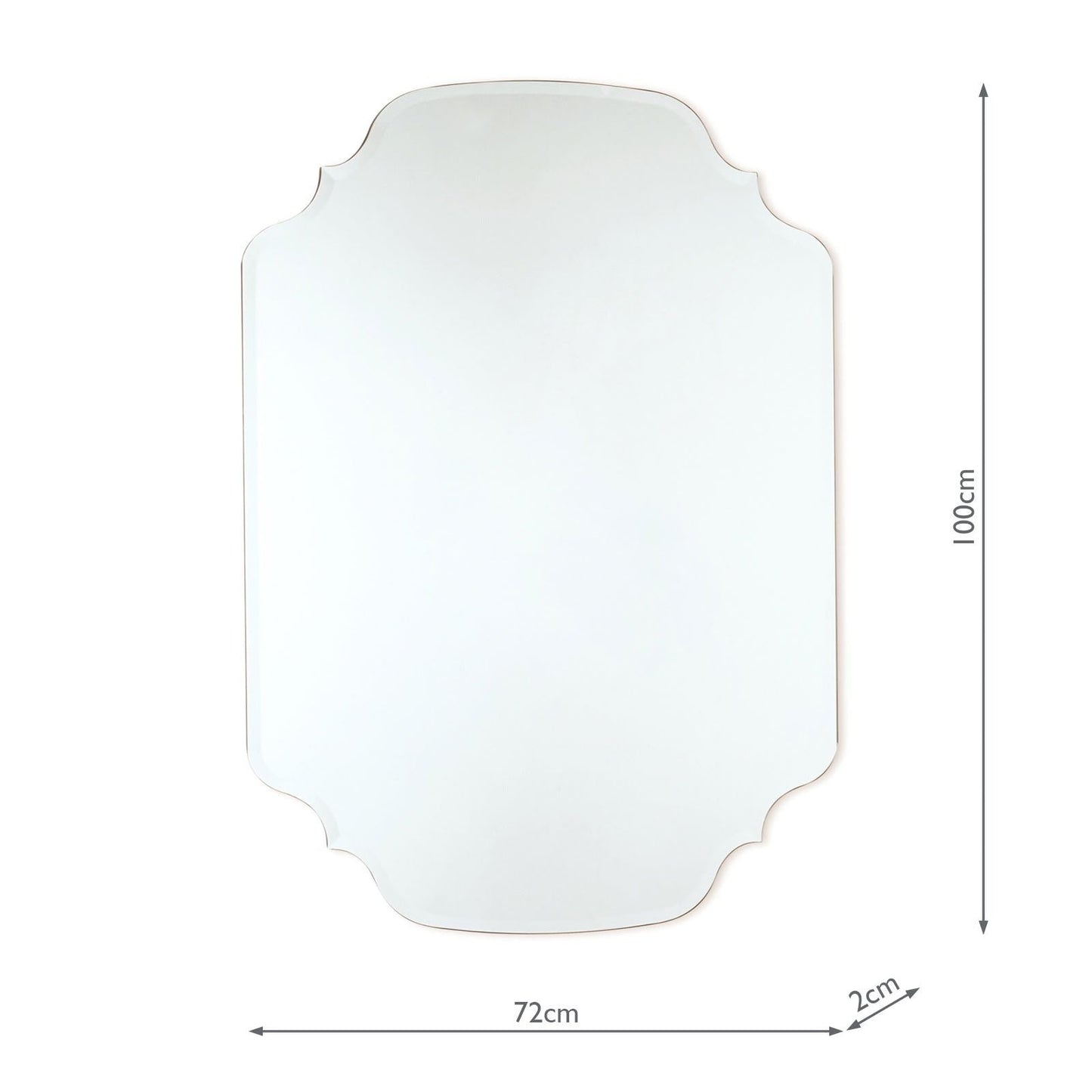 Laura Ashley Rochelle Rectangle Mirror 72 x 100cm