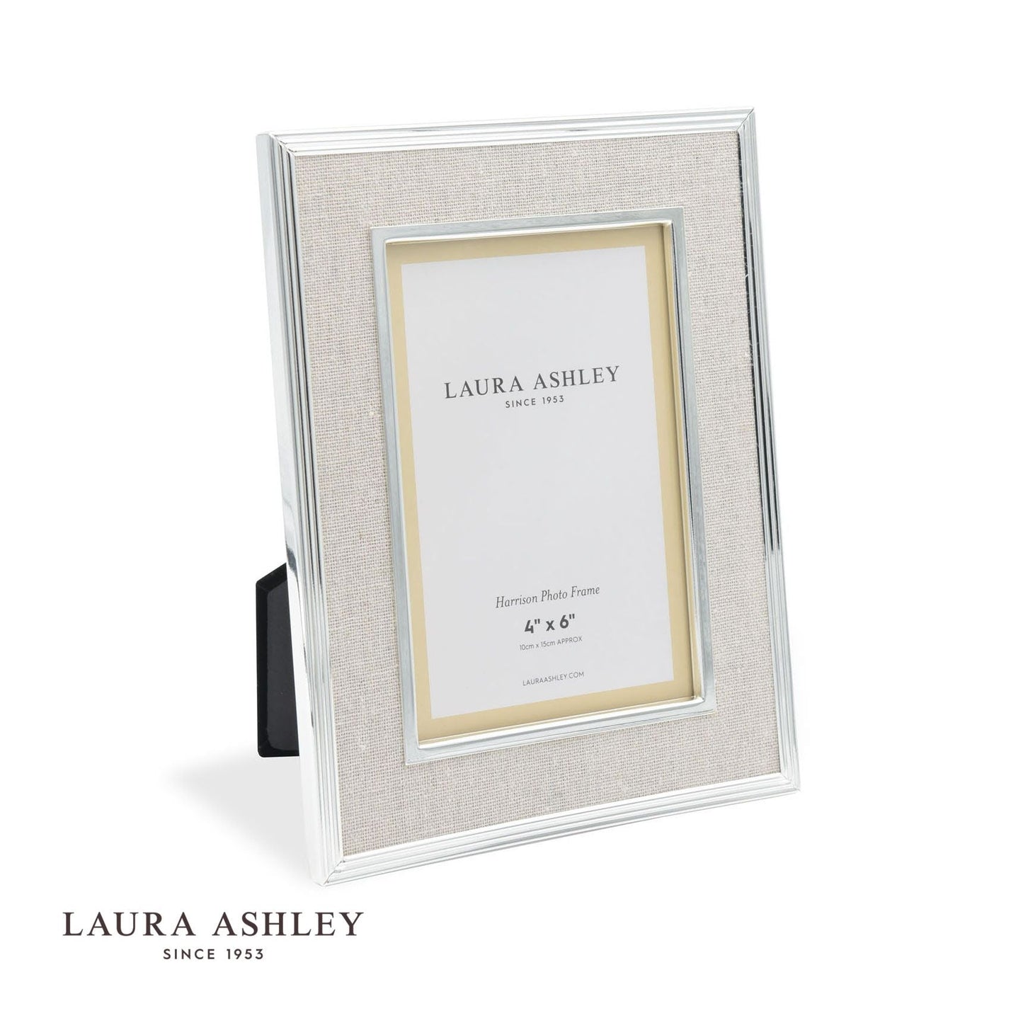 Laura Ashley Harrison Photo Frame Linen 4x6 Inch