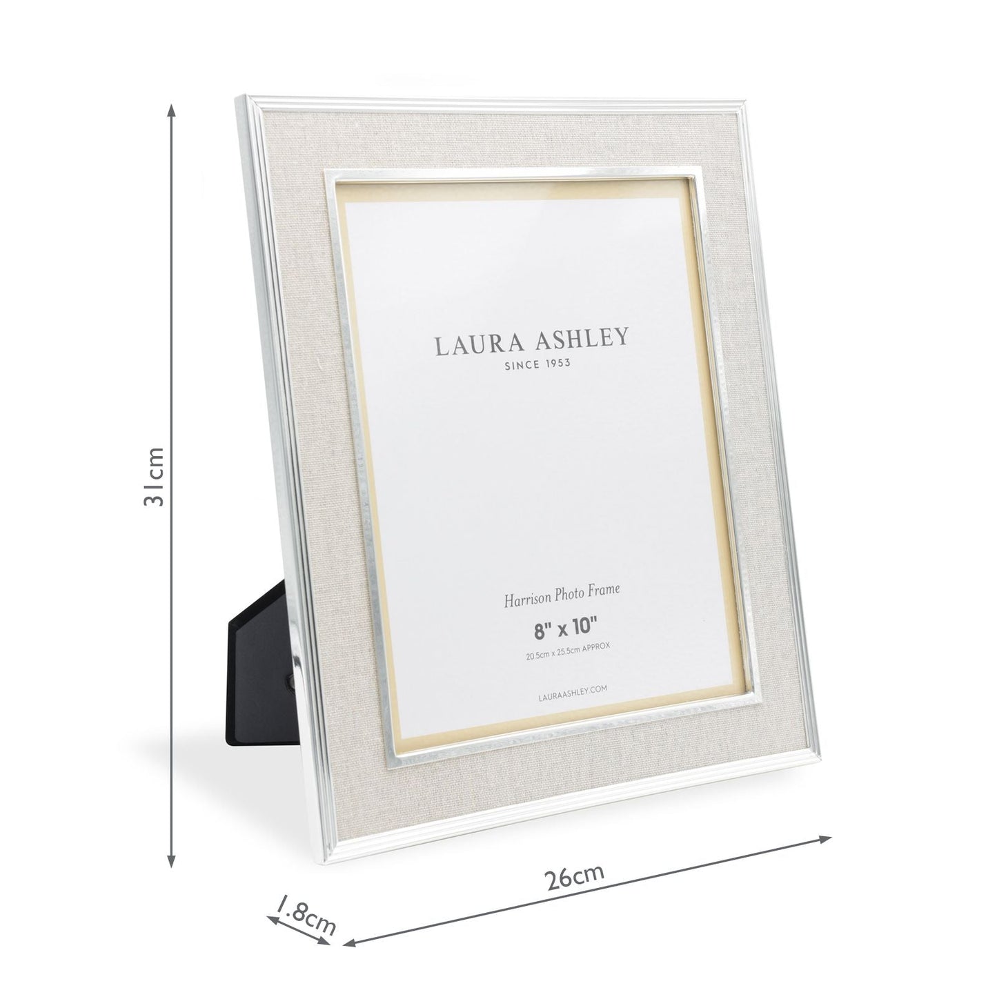 Laura Ashley Harrison Photo Frame Linen 8x10 Inch