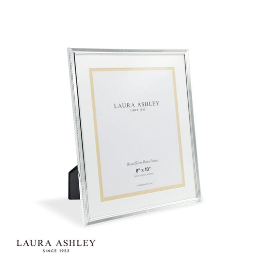 Laura Ashley Boxed Photo Frame Polished Silver 8x10 inch