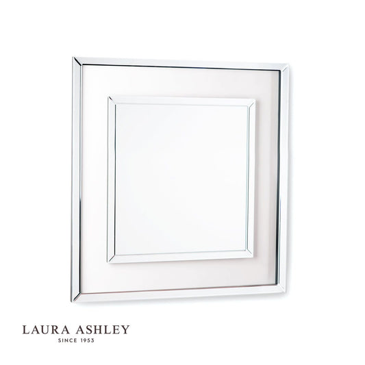 Laura Ashley Evie Square Mirror Clear Frame 90 x 90cm