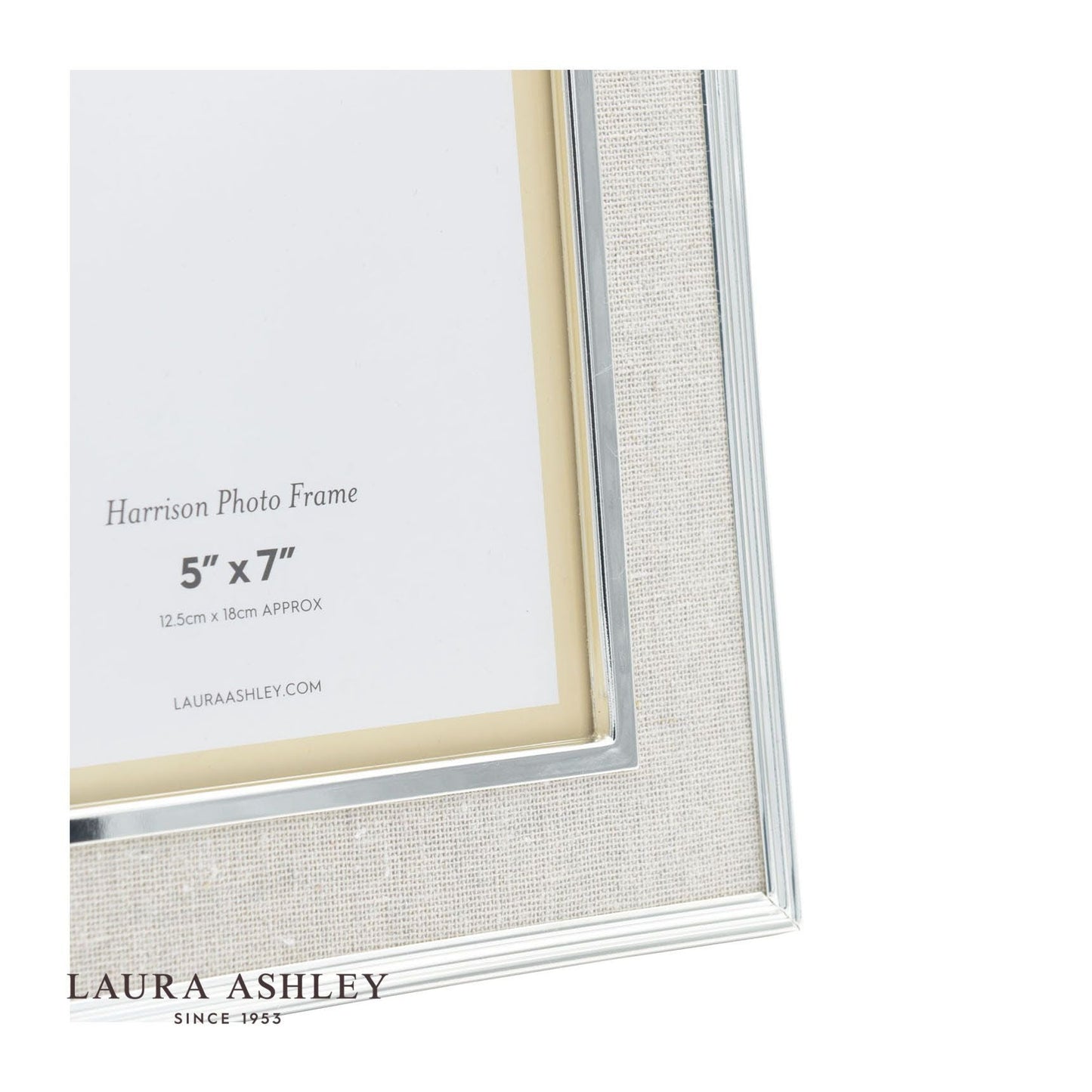 Laura Ashley Harrison Photo Frame Linen 5x7 Inch