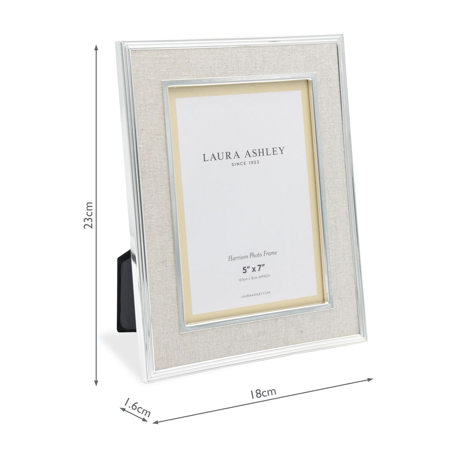 Laura Ashley Harrison Photo Frame Linen 5x7 Inch