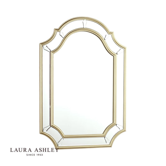 Laura Ashley Braxton Rectangle Mirror With Champagne Edging 102 x 71cm