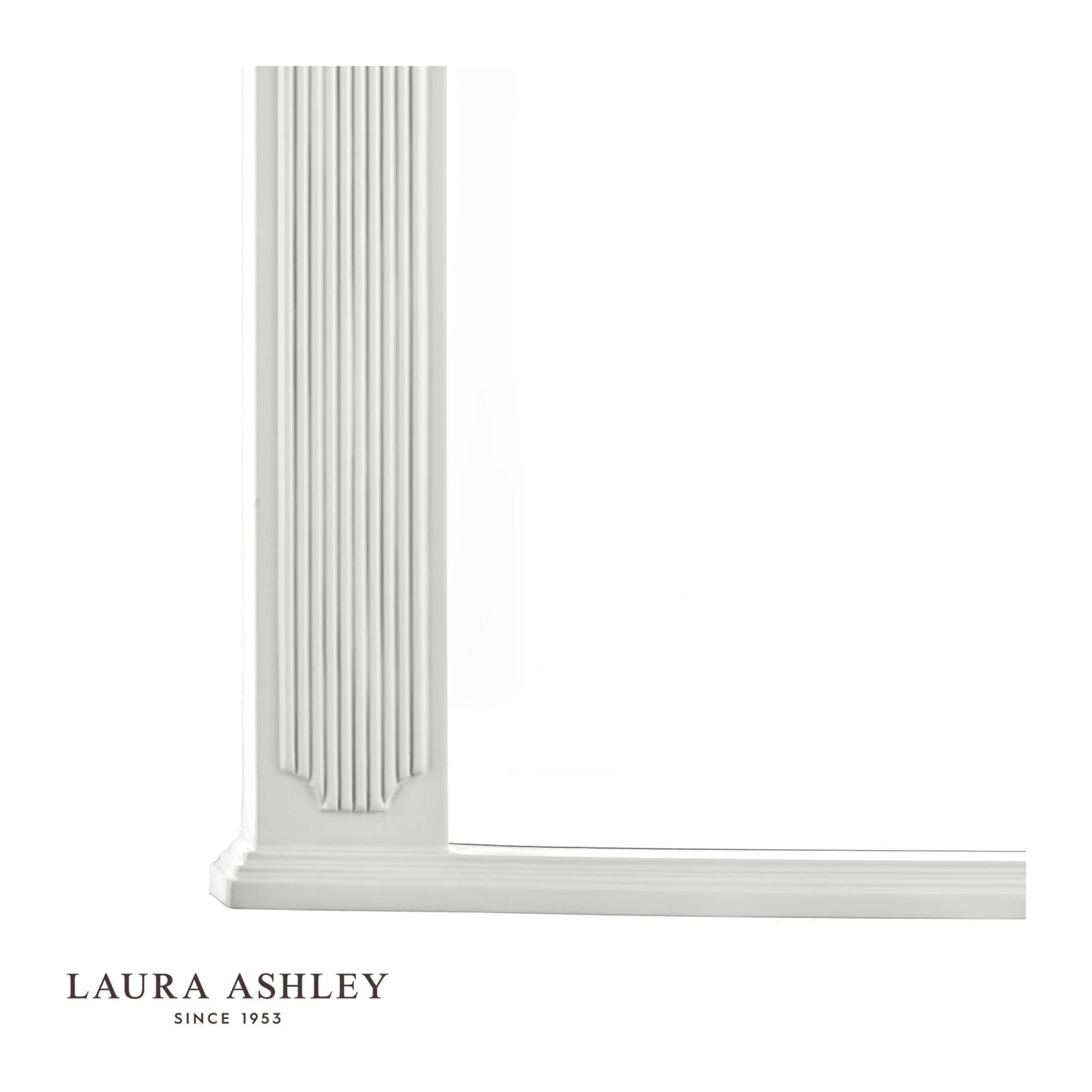 Laura Ashley Rossett Rectangle Mirror Grey 120 x 90cm