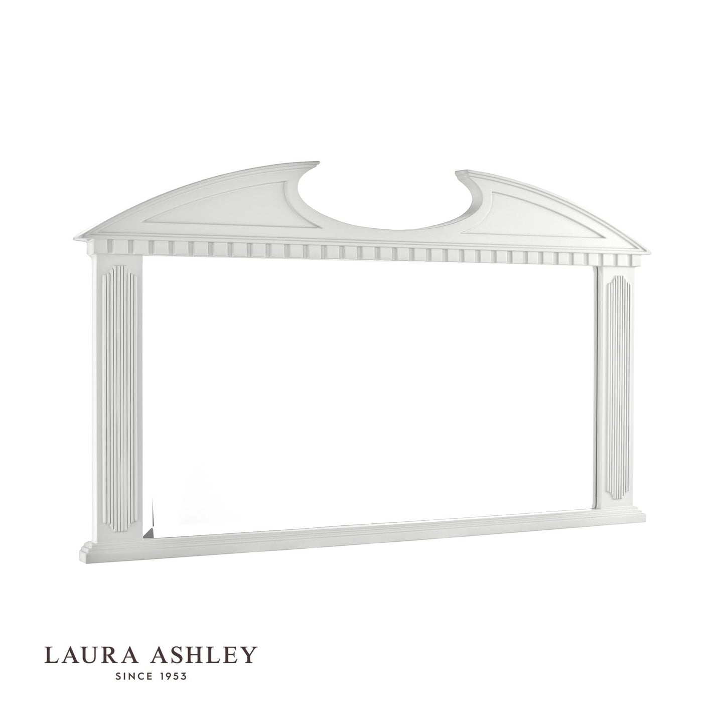 Laura Ashley Rossett Over Mantle Mirror Grey 70 x 120cm