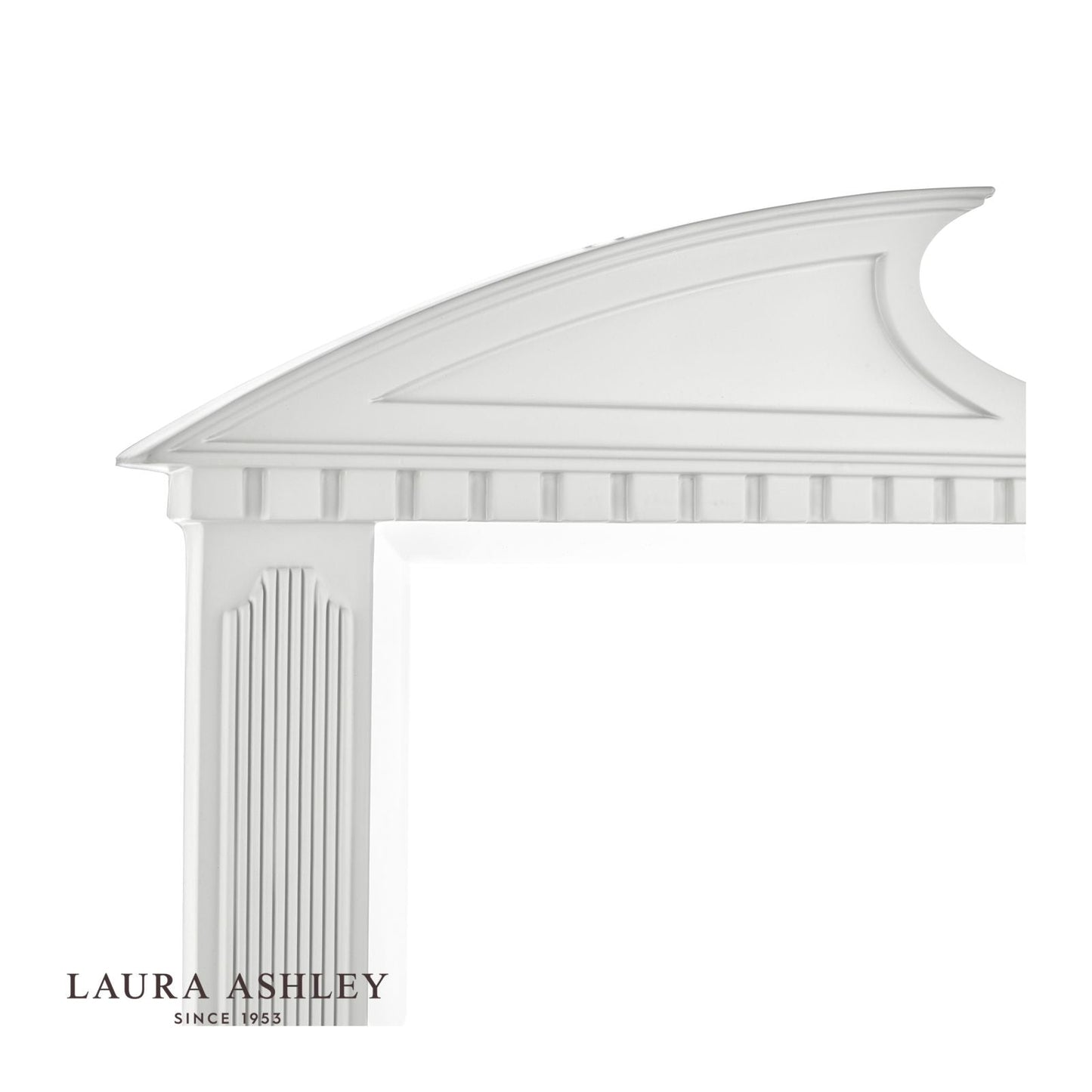 Laura Ashley Rossett Over Mantle Mirror Grey 70 x 120cm