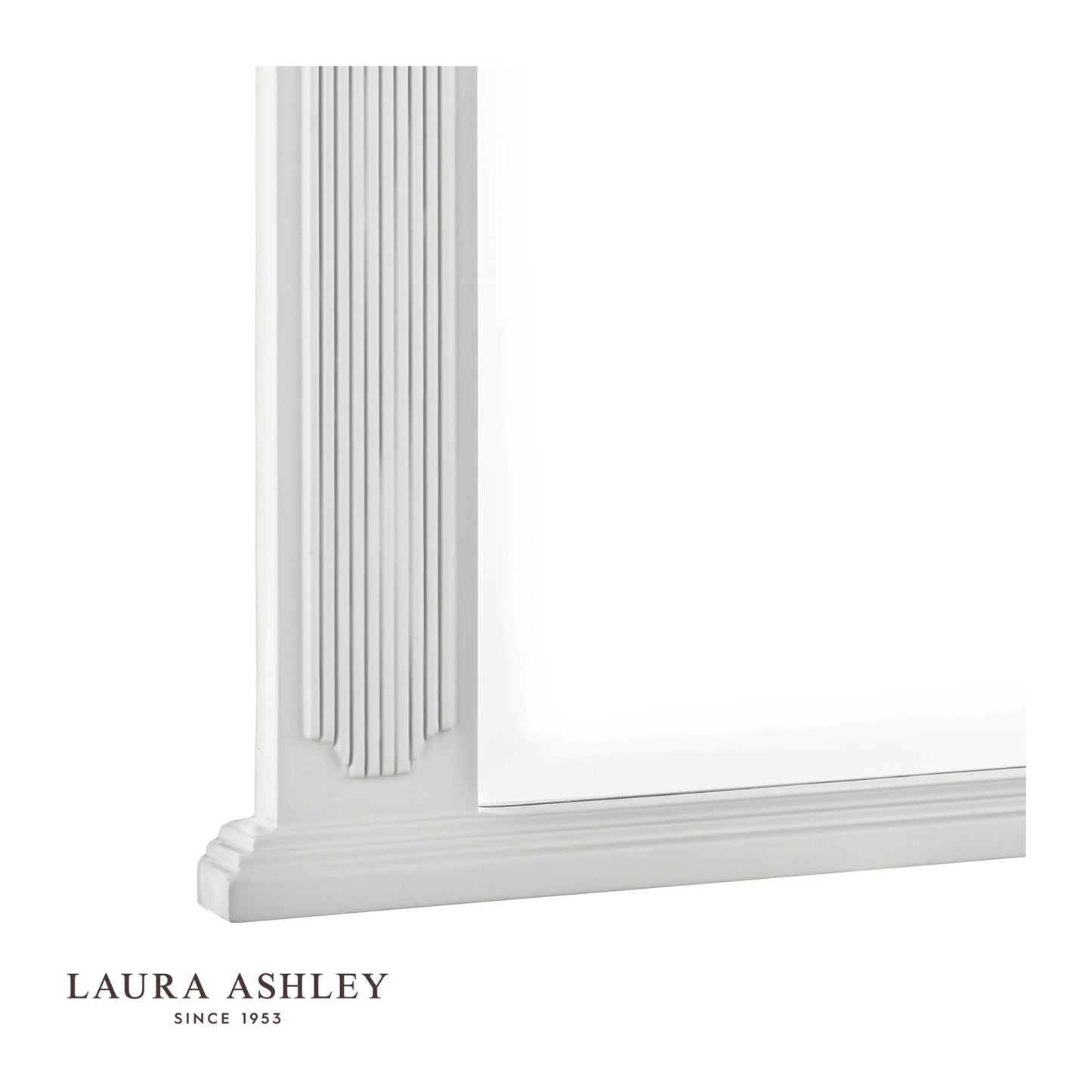 Laura Ashley Rossett Over Mantle Mirror Grey 70 x 120cm