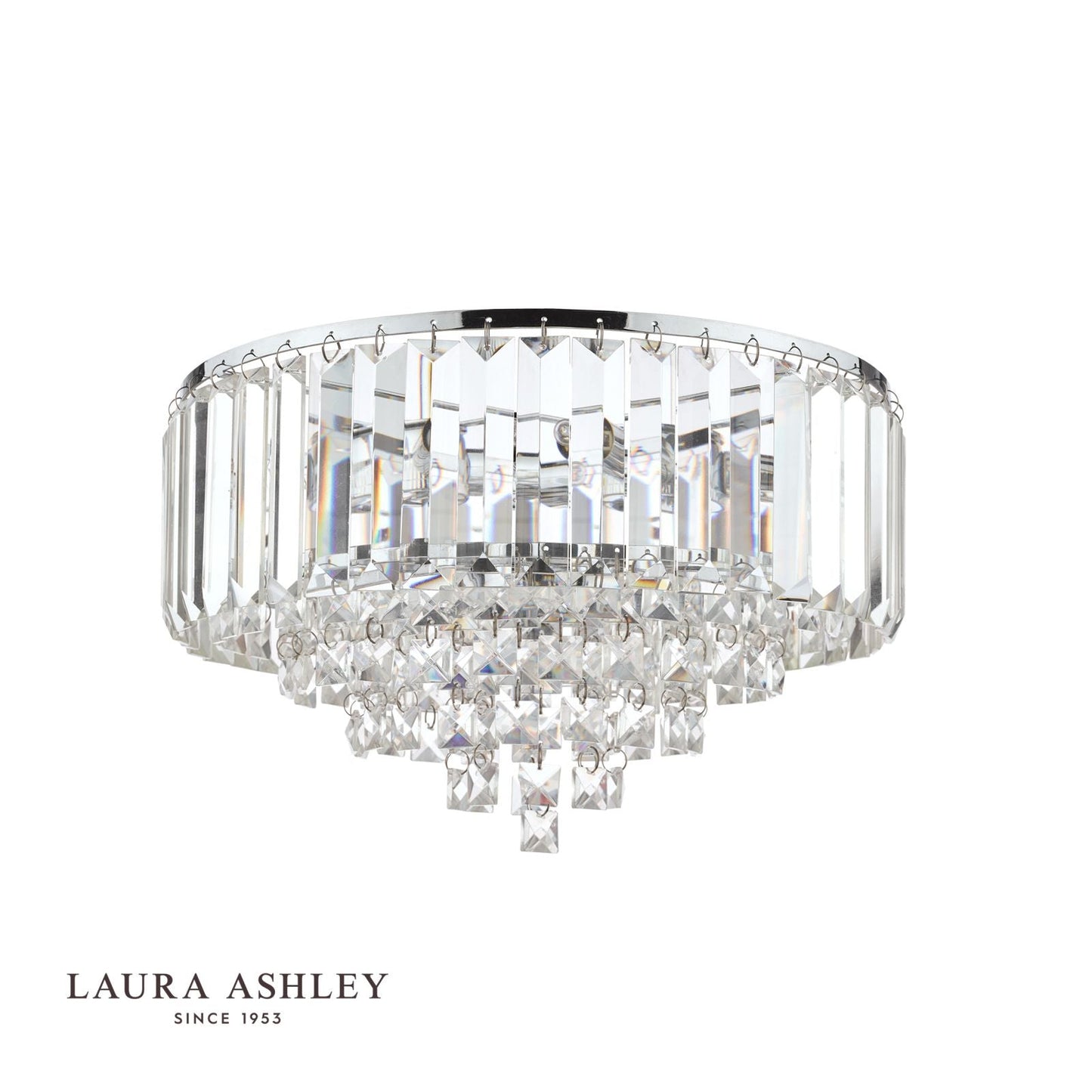 Laura Ashley Vienna 3lt Flush Crystal Polished Chrome