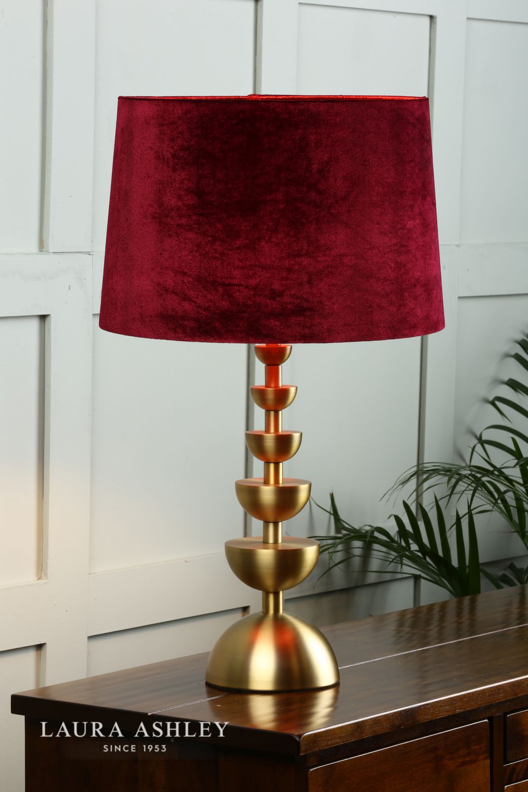 Laura Ashley Velvet Shade Cranberry 35.5cm/14 inch