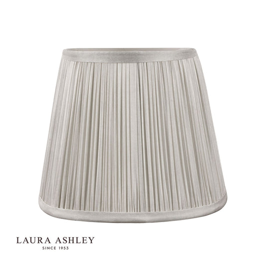 Laura Ashley Hemsley Silk Shade Silver 14cm/5 inch