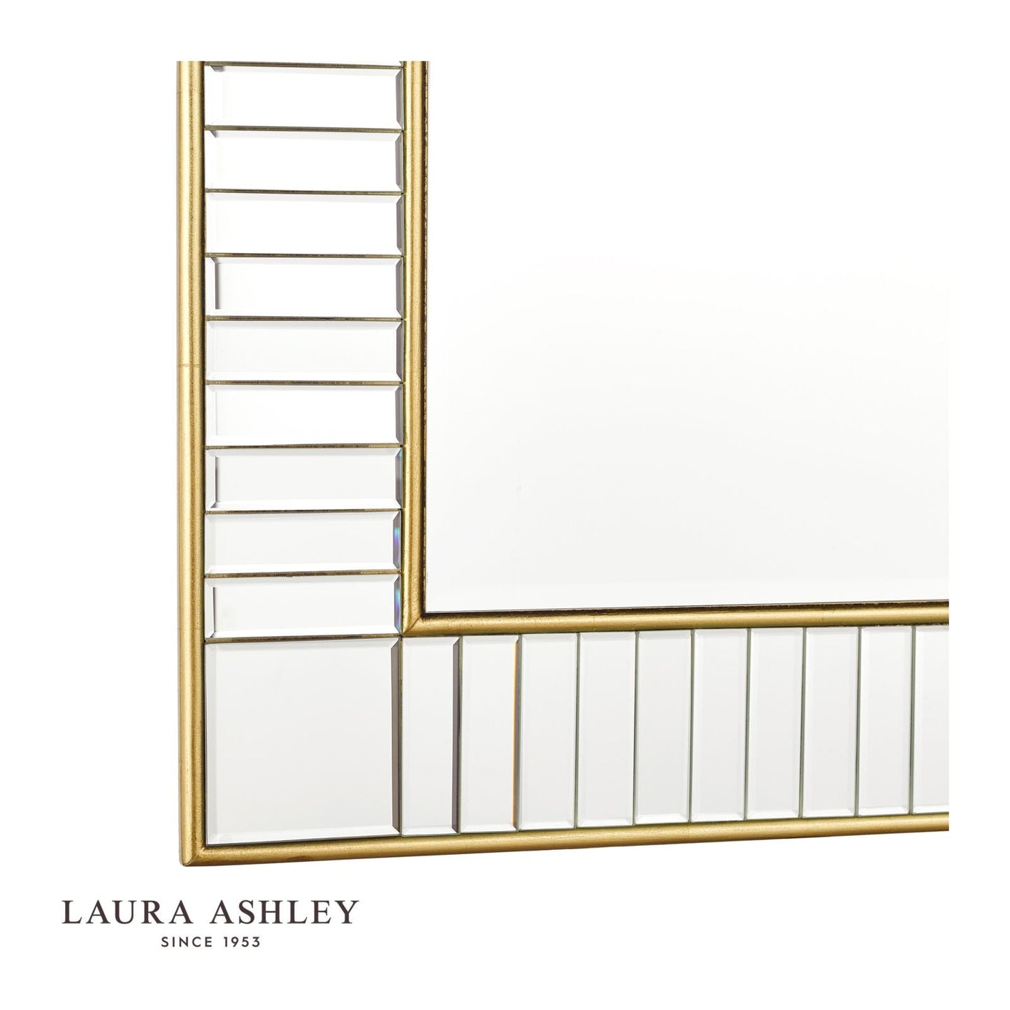 Laura Ashley Clemence Square Mirror Gold Leaf 90cm