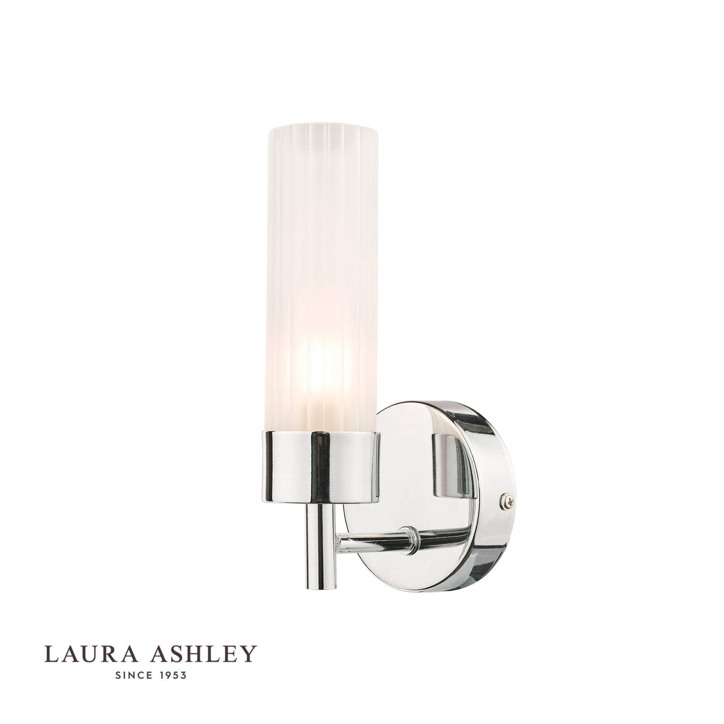 Laura Ashley Howard Bathroom Wall Light Polished Chrome IP44