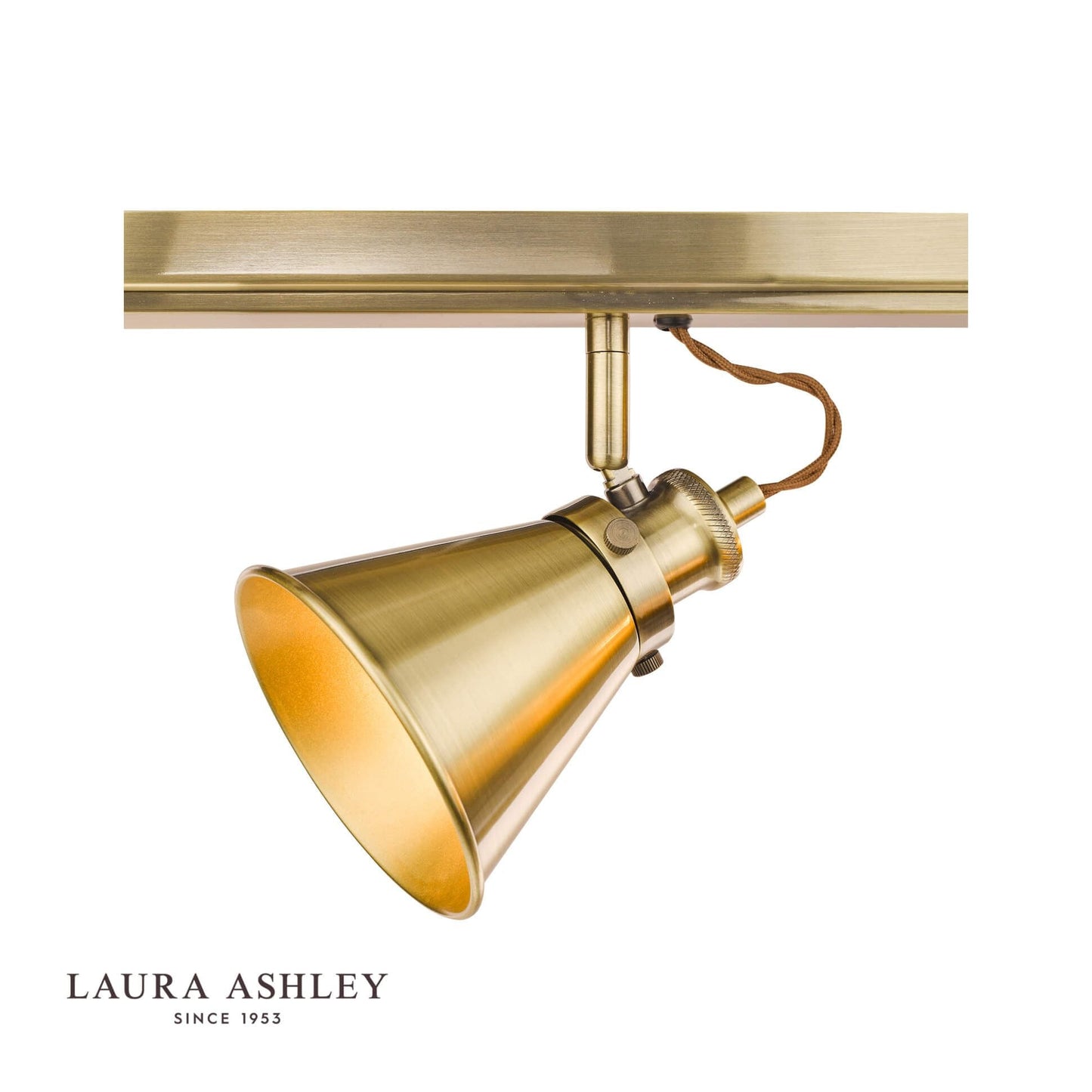 Laura Ashley Rufus 3lt Bar Spotlight Antique Brass