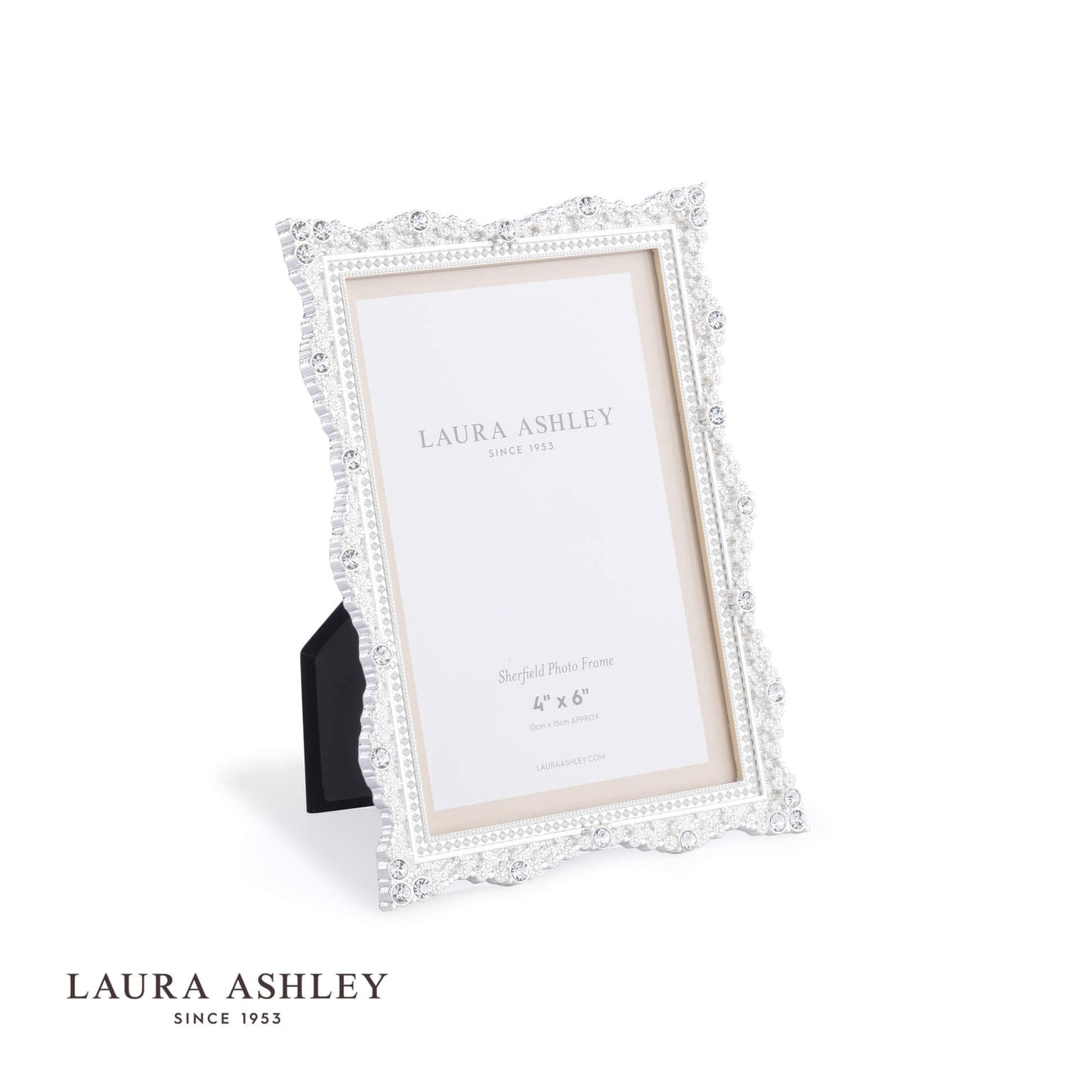 Laura Ashley Sherfield Photo Frame Silver Plated 4x6 Inch