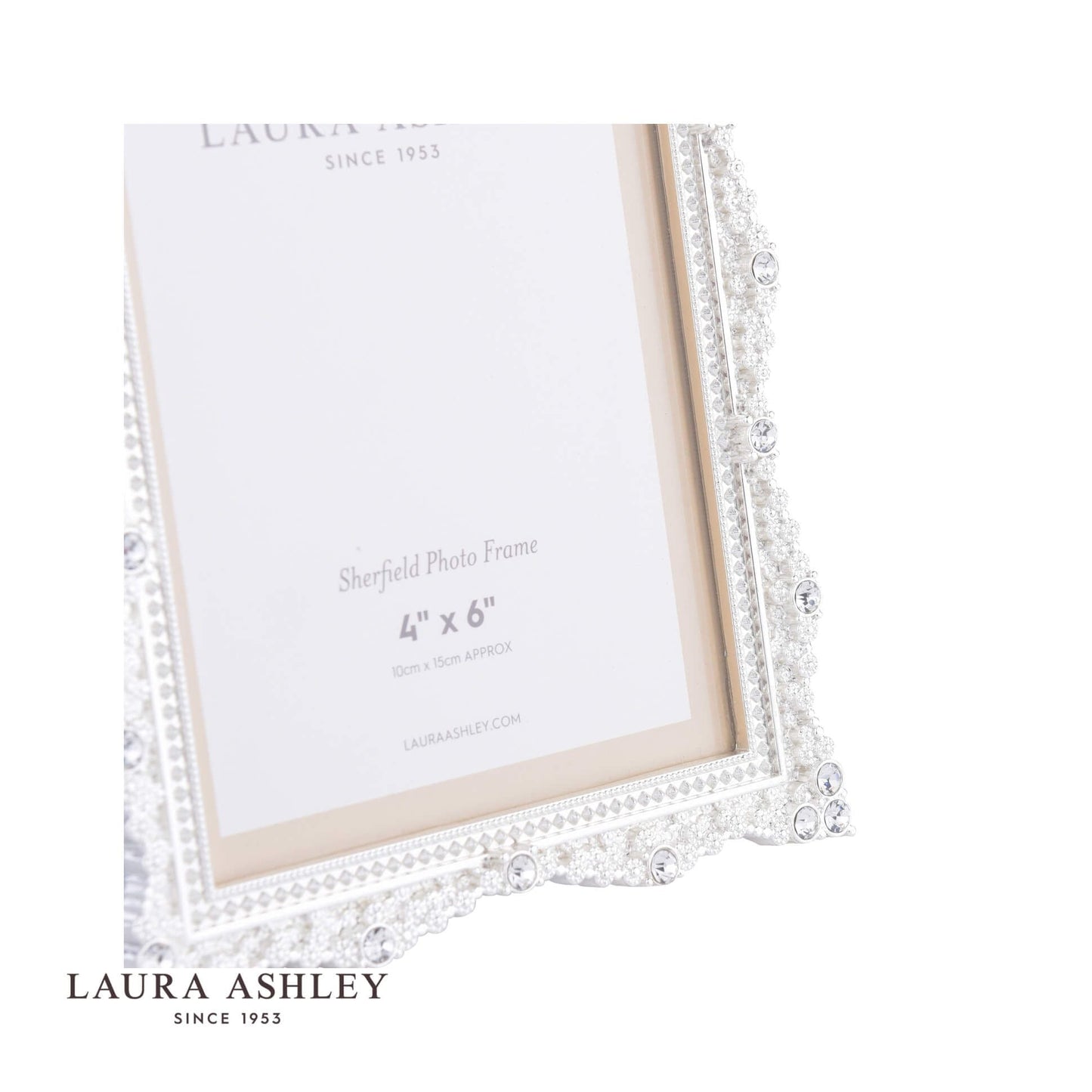 Laura Ashley Sherfield Photo Frame Silver Plated 4x6 Inch