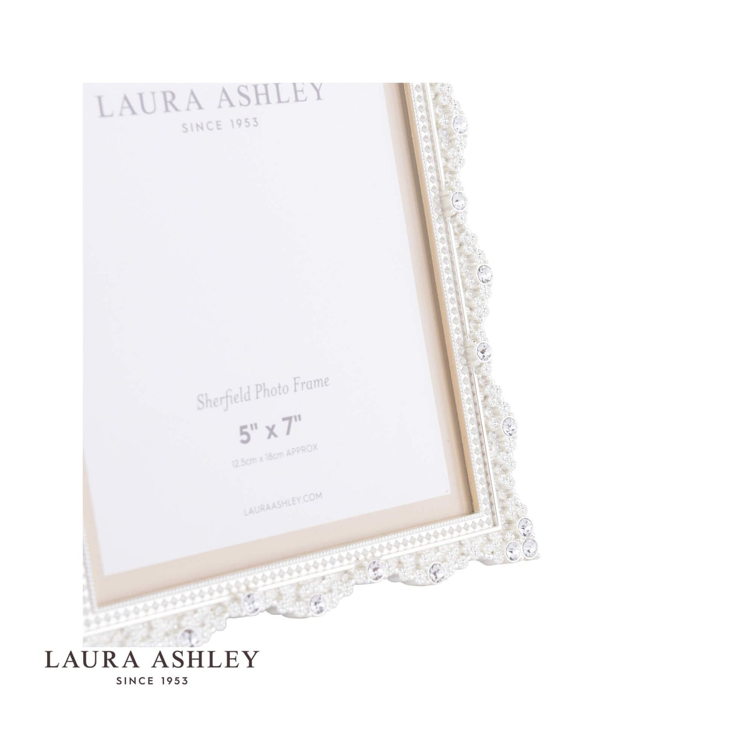 Laura Ashley Sherfield Photo Frame Silver Plated 5x7 Inch