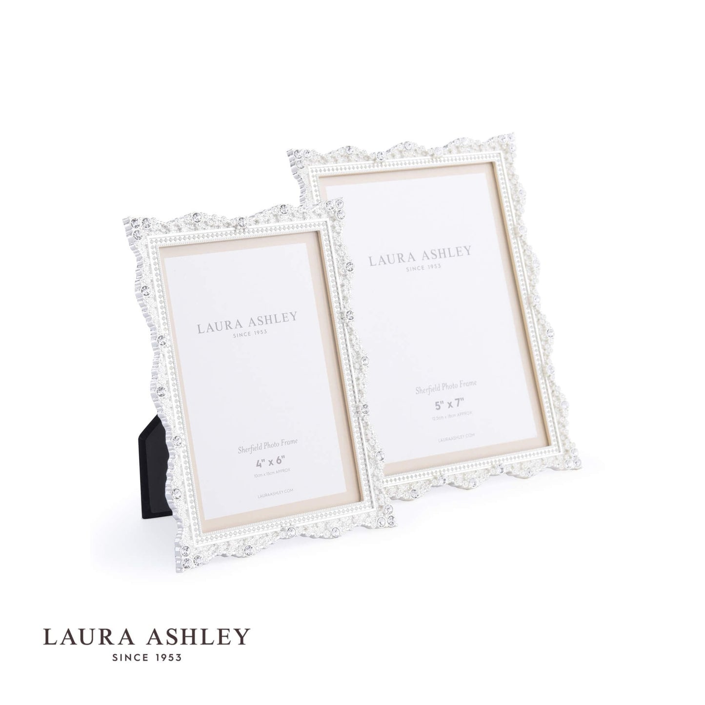 Laura Ashley Sherfield Photo Frame Silver Plated 5x7 Inch