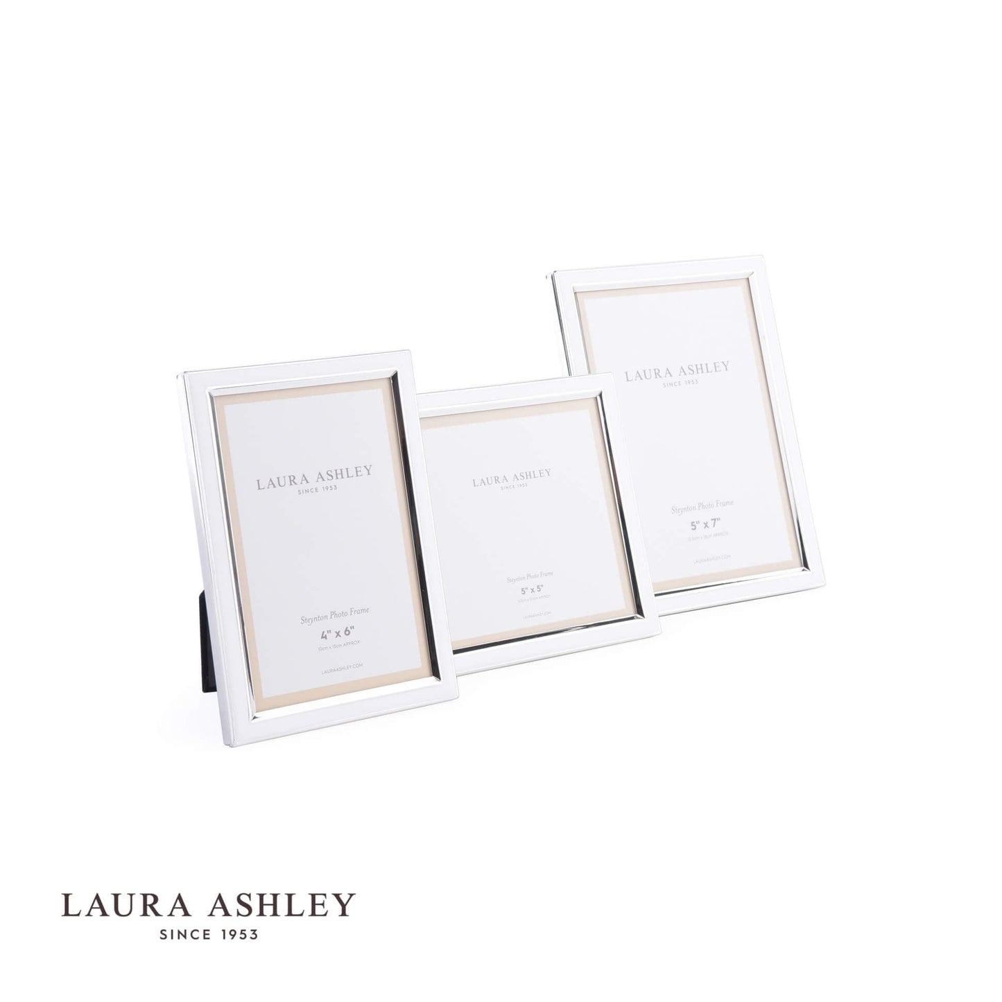 Laura Ashley Steynton Photo Frame Silver Plated 4x6 Inch