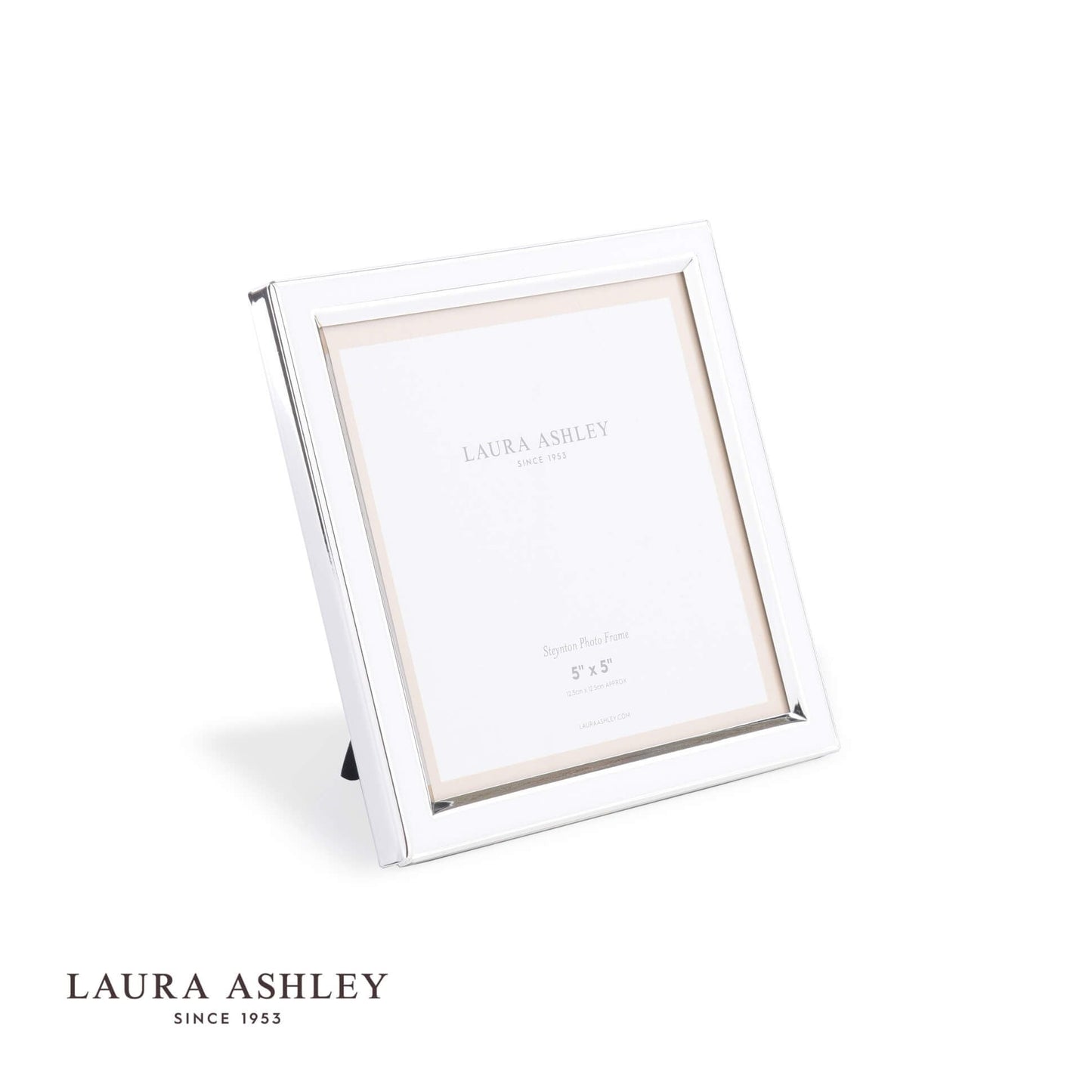 Laura Ashley Steynton Photo Frame Silver Plated 5x5 Inch