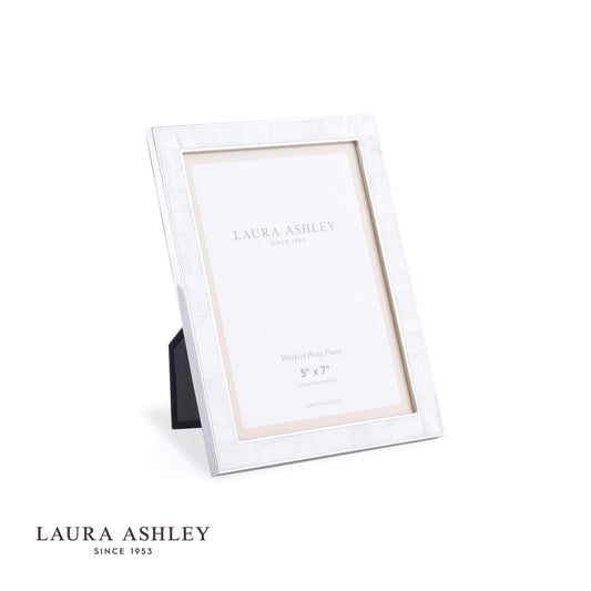 Laura Ashley Whitford Photo Frame Polished Nickel 5x7 Inch